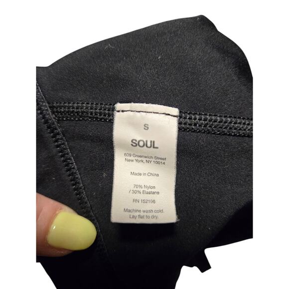 Soulcycle solid black sports bra, size small - Picture 3 of 4